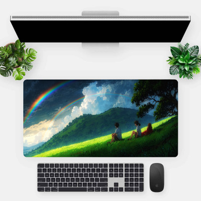 Tvishastore new mouse pad 360 Non Slip Base Mousepad(Multicolor)