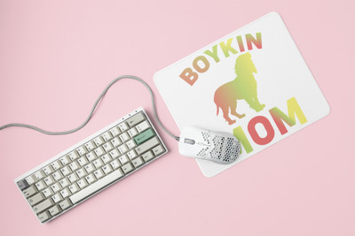 Rushaan Boykin mom-printed Mousepads for pet lovers Non Slip Base Mousepad(White)