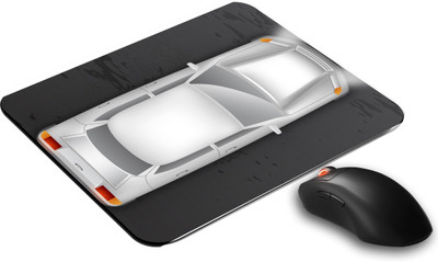 Goodprint PSK-MOSPD-MP98 Non Slip Base Mousepad(Vintage Car Black)