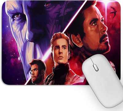 Artich Soft Non-Slip Multi-Use Mouse Pad (Captain, Ironman & Thanos) Non Slip Base Mousepad(Multicolor)