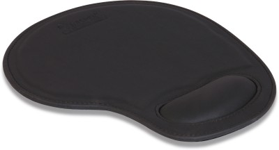 RASPER Leather Mouse Pad with Wrist Rest Support Non Slip Base for Home Office Gaming Mousepad(Black)