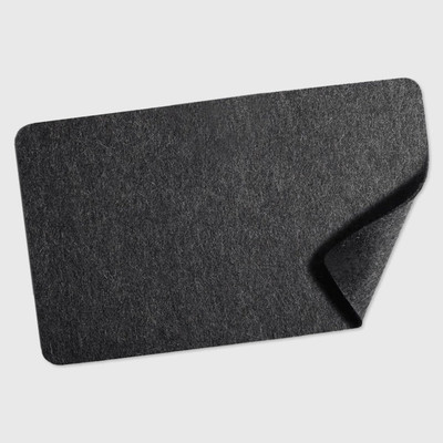 TIERNO Felt Desk Mat 70x35 cm - Table Mat, Mouse Pad for Laptop/Keyboard/Mouse Non Slip Base Mousepad(Dark Grey)