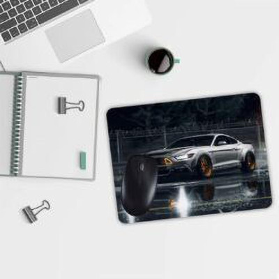 selfiegiftoo Car In Rain Mouse Pad Non Slip Base Mousepad(Multicolor)
