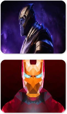 Flipkart SmartBuy Mouse Pad combo for Laptop, MacBook Pro Air, Gaming Computer, Anti-Skid Base Non Slip Base Mousepad(Multicolor)