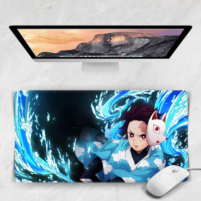 Replix Demon Slayer Anime Printed Mouse Pad for Laptop Non Slip Base Mousepad(Multicolor)