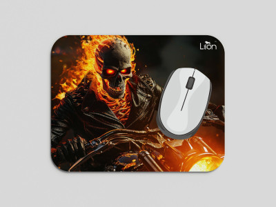 leeon L-MP1-250-ghost-rider-marvel-superhero Non Slip Base Mousepad(Multicolor)