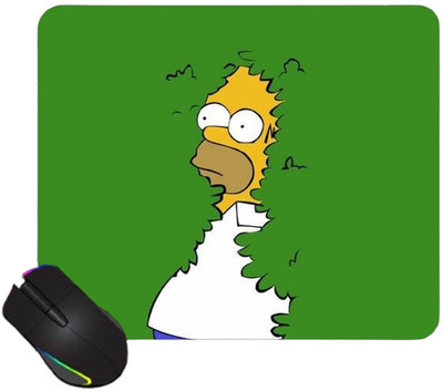 Gadgetshor Printed Mousepad with Anti-Slip Rubber Base & Smooth Mouse Control for Laptop Non Slip Base Mousepad(Green)