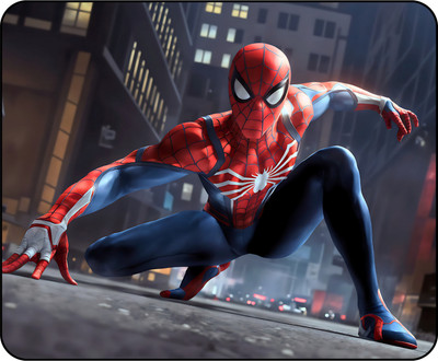 SP CRAFTS Anime MousePad (9 inch x 7 inch) - Spiderman Printed Non Slip Base Mousepad(Multicolor)