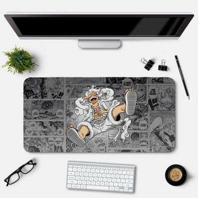 Eshaaver Desktop Mat one piece Anime Printed & Spill Proof Mousepad Non Slip Base Mousepad(Multicolor 2)
