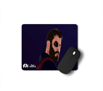 Tee Mafia Mp_Thor_pu Non Slip Base Dual Sided Mousepad(Blue)