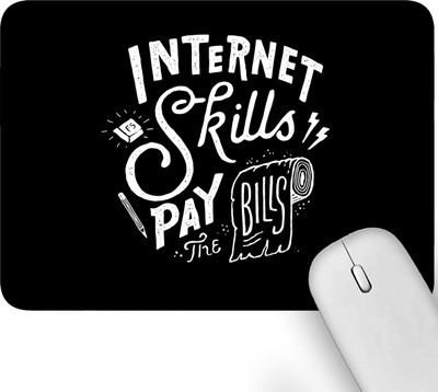 Artich Thought Anti-Slip Printed Gaming Mouse Pad For Computer Laptop Mousepad(Internet Skills)