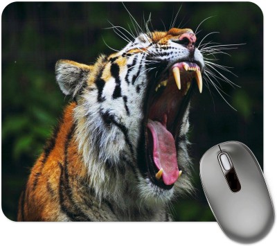 dk printing Engry LION Printed Mouse Pad Mousepad(Black)