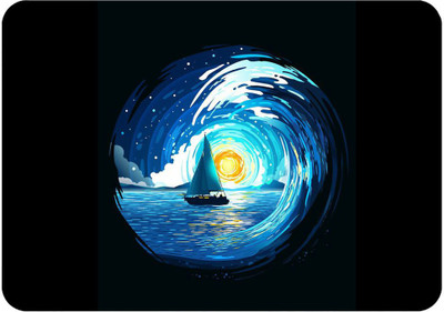 Artefact Boat Mouse Pad FKMP00260 Non Slip Base Mousepad(Multicolor)