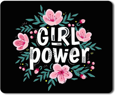 RAJEEC Girl Power Qoutes Printed Mouspad Non Slip Base Mousepad(Multicolor)