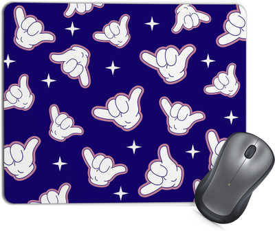 TrendoPrint MP42 Mouse Pad with Anti-Slip Rubber Base & Smooth Mouse Control Non Slip Base Mousepad(Multicolor)