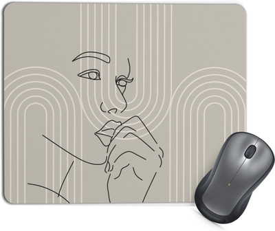 TrendoPrint MP69 Mouse Pad with Anti-Slip Rubber Base & Smooth Mouse Control Non Slip Base Mousepad(Multicolor)