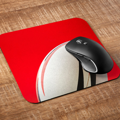 Printile Printed Mouse Pad Non Slip Base Mousepad(Rad&White)
