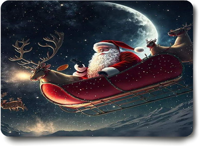 ASvik Creation Santa Claus MP-09 Gaming Mouse Pad for Gamers, Office, PC, Laptop 23x19 cm Non Slip Base Mousepad(Multicolor)