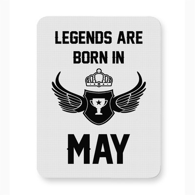 ICARUSBOX Icarus Box Legends Are Born In May Mouse Pad Mat Anti-Slip Rubber Base Mousepad(Multicolor)