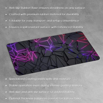AQUABUCKET Smooth Mouse Pad with Exquisite Stitching| Non-Slip Velvet Base Non Slip Base Dual Sided Mousepad(Multicolor)