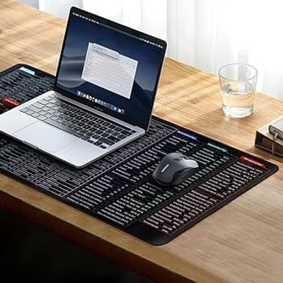 farhan Keyboard shortcut keys Non Slip Base Mousepad(Black)