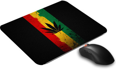 Goodprint PSK-MOSPD-MP114 Non Slip Base Mousepad(Leaf Shadow On Tricolor Background)