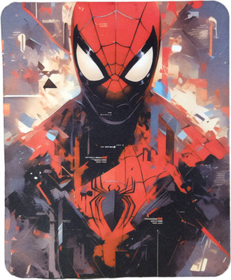 rks sublimation Mousepad spiderman print 4k Mousepad(White, Red)