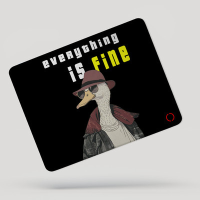 NEUTRONSTAR Animation Series FINE DUCK Non Slip Base Mousepad(Black & Yellow)