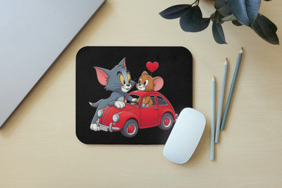 Zipcartz Tom & Jerry Cartoon Character Mousepad for PC,Gamers,Students & Professionals Non Slip Base Mousepad(Multicolor)