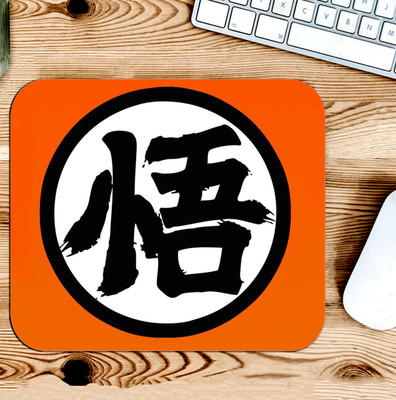 Gfylo Goku's Kanji The Wisdom Printed Mouse pad Smooth Surface and anti-Slip Non Slip Base Mousepad(Multicolor)