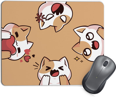 TrendoPrint MP01 Mouse Pad with Anti-Slip Rubber Base & Smooth Mouse Control Mousepad(Multicolor)