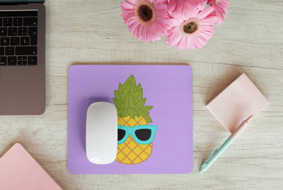 Epic Merch Cool pineapple Non Slip Base Mousepad(Multicolor)