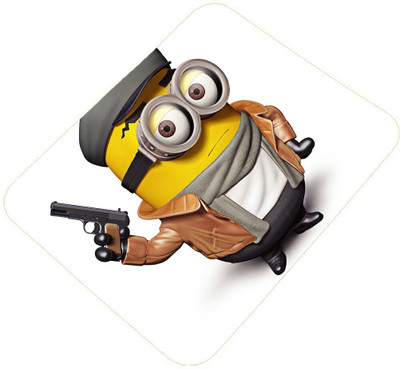 Clapcart Minion Don Printed Rubber Base Mat Finish Mouse Pad Non Slip Base Mousepad(Multicolor)