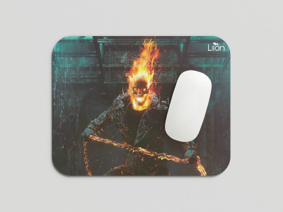 leeon L-MP1-179-Ghost Rider Non Slip Base Mousepad(Multicolor)