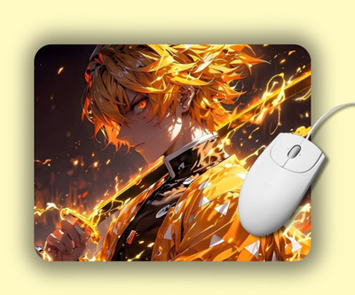 IMPRESSSO 8-Demon Slayer Anime Mouse Pad Non Slip Base Mousepad(Multicolor)