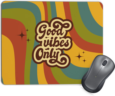TrendoPrint MP40 Mouse Pad with Anti-Slip Rubber Base & Smooth Mouse Control Non Slip Base Mousepad(Multicolor)