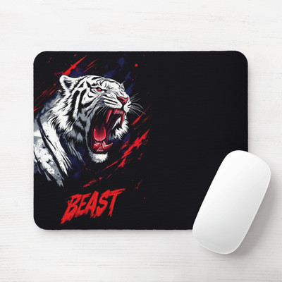 harshitaecom Beast Mode Mouse Pad – Unleash Your Inner Power! Non Slip Base Mousepad(Black)