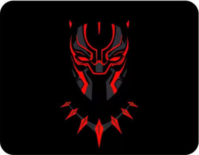 dk printing Black Panther Non-Slip Rubber Base Mouse Pad for Laptop and Computer Mousepad(Black)