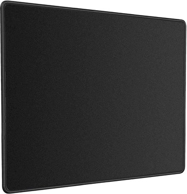 Zeorgia Speed Type Mouse Pad | Non-Slip Rubber Base with Anti-Fray Stitched Edges | Non Slip Base Mousepad(Black)