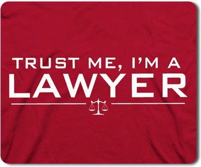 RAJEEC Trust Me I am Lawyer Qoutes Printed Mouspad Non Slip Base Mousepad(Multicolor)