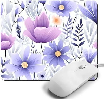 Printile MOUSE PAD 0.7 Non Slip Base Mousepad(White&Blue)