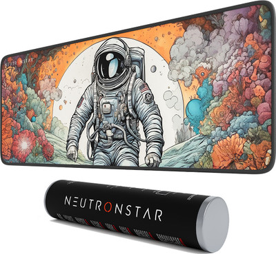 NEUTRONSTAR SPACE SERIES ASTRO SOLO GAMING UNIVERSAL Non Slip Base Mousepad(Tangerine)