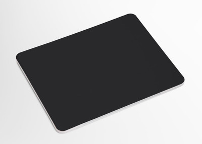 TRENDSINLIGHT 9.5X7.9X0.12 Inch Non Slip Rubber Base Printed Non Slip Base Mousepad(Black)