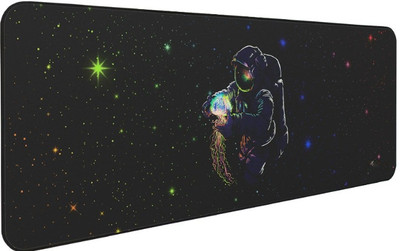 Aliens Extended Gaming Mouse Pad | High-Speed Tracking, Non-Slip Base, Stitched Edges Non Slip Base Mousepad(Black)