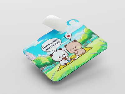 UNIARAWALAS Non-Slip Brain ,DUDU BUBU Cartoon MPM-135 Non Slip Base Mousepad(Black)