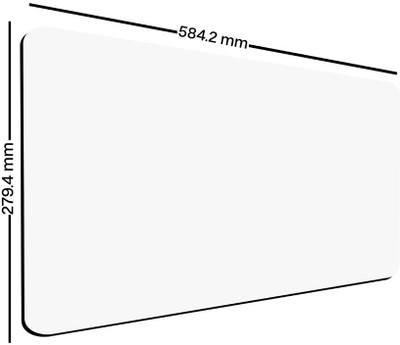 Akash Enterprises wight1 mouse pad Non Slip Base Mousepad(White)