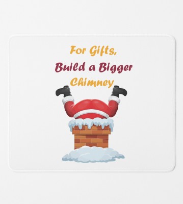 NarayaniCollectionss Big Chimney Bigger Gifts : Uniquely Crafted MousePad Gift For Secret Santa Mousepad(White)