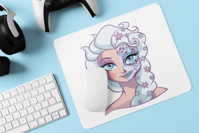 Rushaan Elsa - Printed animated Mousepad for animation lovers Mousepad(White)