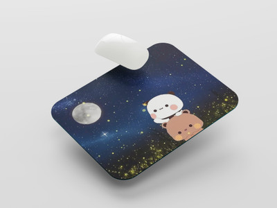 UNIARAWALAS Non-Slip Brain ,DUDU BUBU Cartoon MPM-140 Non Slip Base Mousepad(Black)