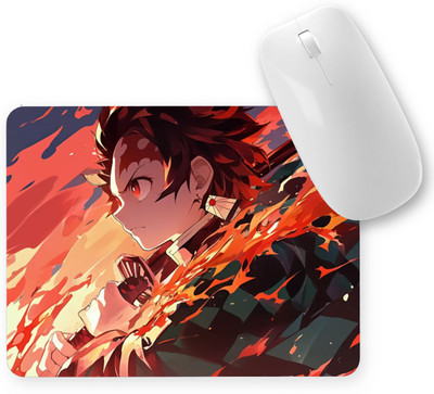 Aniithing Anime gaming Mouse Pad Non-Slip Rubber Base for Computer leptop (9 X 7 inch) Mousepad(Red)